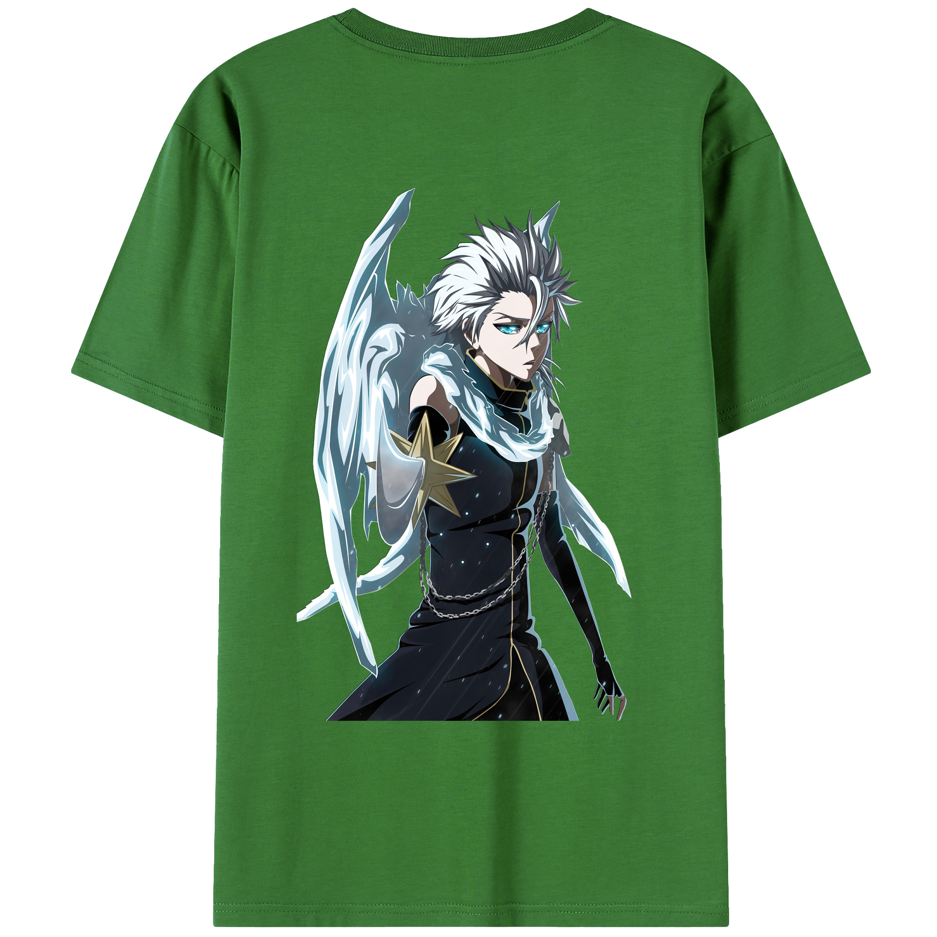 （画像用） ブリーチ 日番谷冬獅郎（ひつがや とうしろう） BLEACH Hitsugaya Toushirou レディース半袖Tシャツ(バックプリント)